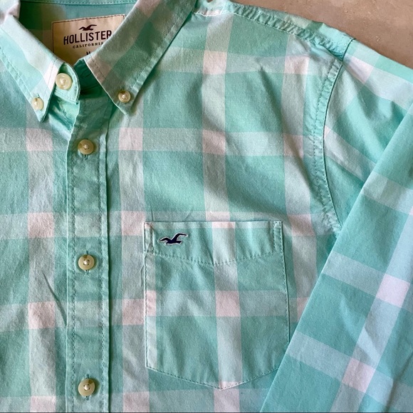 Hollister Mens Stretch Oxford Shirt - Picture 2 of 4